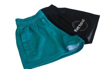 Rascals Footy Shorts - Teal